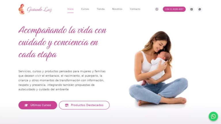 Cursos online de maternidad y crianza de Gestando Luz, desarrollados por CPMacri